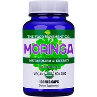 Organic Moringa, 100 Veg Caps, The Food Movement