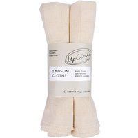 Organic Muslin Face Cloths, 2 pc, UpCircle Beauty