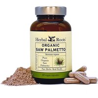 Organic Saw Palmetto, 60 Vegan Capsules, Herbal Roots