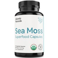 Organic Sea Moss Superfood Capsules, 120 Vegetable Capsules, Atlantic Naturals