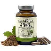 Organic Valerian Root, 60 Vegan Capsules, Herbal Roots