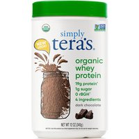 Organic Whey Protein - Dark Chocolate, 12 oz, Simply Teras