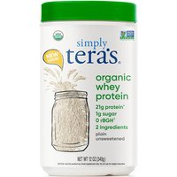 Organic Whey Protein - Plain Unsweetened, 12 oz, Simply Teras