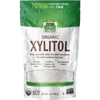 Organic Xylitol, 1 lb (454 g), NOW Foods