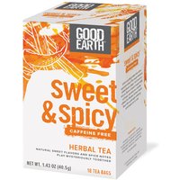 Original Herbal Tea, Sweet & Spicy Caffeine Free, 18 Tea Bags, Good Earth Tea