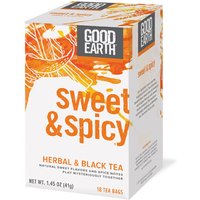 Original Herbal & Black Tea, Sweet & Spicy, 18 Tea Bags, Good Earth Tea