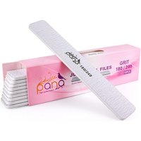 Pana Jumbo Double Sided Emery Board Nail Files - Zebra (Grits: 60/60 to 180/240), 1 Pack (10 Pieces)