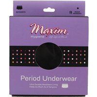Period Underwear Boyshorts, Black, Medium Absorbency, Large, 1 ct, Maxim Hygiene Products