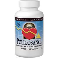 Policosanol 20 mg, 30 Tablets, Source Naturals