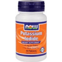 Potassium Iodide 30 mg, High Potency, 60 Tablets, NOW Foods