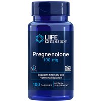Pregnenolone 100 mg, 100 Capsules, Life Extension