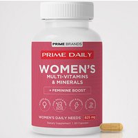 Prime Daily Womens Multi-Vitamins & Minerals + Feminine Boost, 60 Capsules, Prime Brands