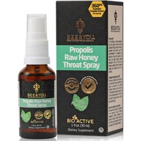 Propolis Raw Honey Throat Spray, 1 oz, Bee & You