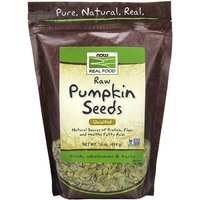 Raw Pumpkin Seeds, Unsalted, 1 lb, NOW Foods