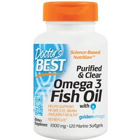 Purified & Clear Omega 3 Fish Oil, 120 Marine Softgels, Doctors Best