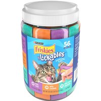Purina Friskies lil Lickables with Chicken, Tuna or Ocean Whitefish Variety Pack Lickable Cat Treat, 56 Tubes