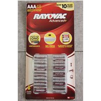 Rayovac Advanced+ AAA Alkaline Batteries, 48 Pack
