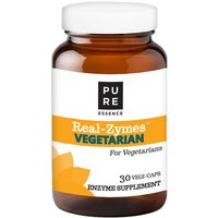 Real-Zymes Vegetarian, Digestive Enzymes Supplement, 30 Vegetarian Capsules, Pure Essence Labs