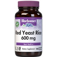 Red Yeast Rice 600 mg, Value Size, 120 Vegetable Capsules, Bluebonnet Nutrition