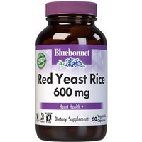 Red Yeast Rice 600 mg, 60 Vegetarian Softgels, Bluebonnet Nutrition