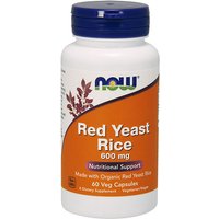 Red Yeast Rice 600 mg, 60 Vegetarian Capsules, NOW Foods