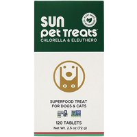 Sun Pet Treats, Superfood Treat for Dogs & Cats, 120 Tablets, Sun Chlorella