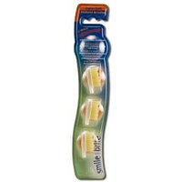 Replacement Heads, Natural V-Wave Extra Soft, 3 heads, Smile Brite