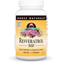 Resveratrol 500 500 mg, Value Size, 120 Tablets, Source Naturals