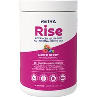 Retra Rise All-in-One Nutritional Drink Mix, Mixed Berry, 300 g (10.5 oz)