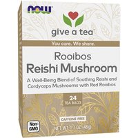 Rooibos Reishi Mushroom Tea, 24 Tea Bags, NOW Foods