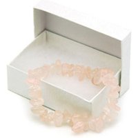 Rose Quartz Fertility Bracelet Stretch by Fairhaven Health, With Real Rose Quartz Gemstones