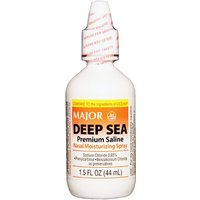 Deep Sea Premium Saline Nasal Moisturizing Spray, 1.5 oz (44 ml), Major