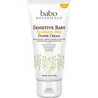 Sensitive Baby Fragrance Free Zinc Diaper Cream, 3 oz, Babo Botanicals