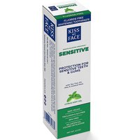 Sensitive Citrus Mint Gel Fluoride Free Toothpaste, 4.5 oz, Kiss My Face