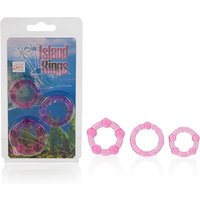 Clearance Sale 50% Off! Island Rings - Pink, 3 Sizes of All Purpose Rings, California Exotic Novelties