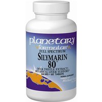 Silymarin 80 (Milk Thistle Extract) 260mg Full Spectrum 120 tabs, Planetary Herbals