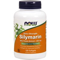 Silymarin Milk Thistle Extract 450 mg, Extra Strength, 120 Softgels, NOW Foods
