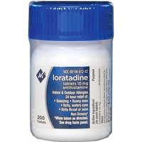 Loratadine Antihistamine 10 mg, For Indoor & Outdoor Allergies, 200 Tablets x 2 Bottles, Members Mark