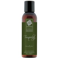 Sliquid Balance Tranquility Sensual Massage Oil, Coconut Lime Verbena, 4.2 oz