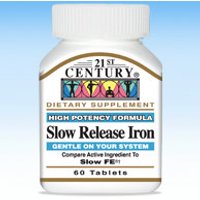 Slow Release Iron, 60 Tablets, 21st Century HealthCare