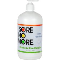 Sore No More Cool Pain Relief Gel, for Strains & Sore Muscles, 32 oz Pump
