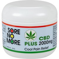 Sore No More PLUS CBD Cool Pain Relief Gel, 4 oz Jar