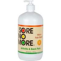 Sore No More Warm Pain Relief Gel, for Arthritis & Back Pain, 32 oz Pump