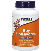 Soy Isoflavones 60 mg, Non-GMO, 120 Vegetarian Capsules, NOW Foods