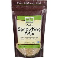 Zesty Sprouting Mix (Clover, Fenugreek & Radish Seeds), 1 lb, NOW Foods