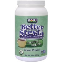 Better Stevia Extract Powder, Organic, Value Size, 1 lb, NOW Foods
