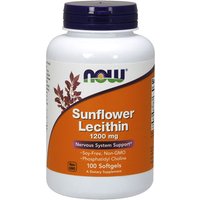 Sunflower Lecithin 1200 mg Soy-Free, Non-GMO, 100 Softgels, NOW Foods