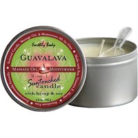3-in-1 Suntouched Massage Candle with Hemp & Soy, Guavalava, 6.8 oz, Earthly Body