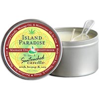3-in-1 Suntouched Massage Candle with Hemp & Soy, Island Paradise, 6 oz, Earthly Body