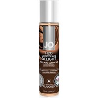JO H2O Flavored Lubricant, Water Based, Chocolate Delight, 1 oz, System JO